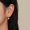wholesale S925 Sterling Silver Small Batch Design Colorful Zircon Earrings For Women,-0-2