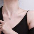 Sterling Silver 2025 Phantom Butterfly Openwork Diamond Accent Minimalist Pendant Necklace-0-2