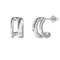 wholesale S925 sterling silver geometric heavy-duty designed versatile stylish minimalist earrings for women, trending in Japan and Korea-0-5