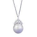 wholesale S925 Sterling Silver 16mm Pearl Necklace Pendant Women's Light Luxury Daily Fashion Style-0-4