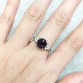 wholesale S925 silver high-end fashionable alexandrite ring, popular in Europe and America, set with synthetic alexandrite-0-1
