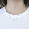wholesale S925 Sterling Silver Cross Pendant Necklace for Women, Korean and Japanese, Wholesale Supplier for European and American Jewelry-0-3