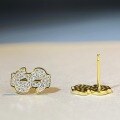 wholesale 925 Sterling Silver Moissanite Stud Earrings for Women Cross-Border Dollar Moissanite D Color Earrings Hip Hop Style Direct from Manufacturer Wholesale-0-1