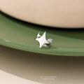 wholesale 925 Sterling Silver Single Star Ear Clips for Women-0-1