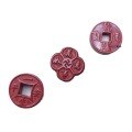 wholesale Metal material high-content cinnadium yin-yang fish Fuxing coin "Wànshìrúyì" accessory handmade DIY cinnabar bracelet jewelry-0-4