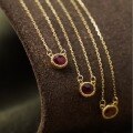 wholesale S925 Sterling Silver Red Elk Full Body Fashion Pendant Commute Daily Luxury Necklace Foreign Trade Hot Seller Collarbone Chain New Style-0-3