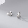 wholesale S925 Sterling Silver Fresh and Sweet Ins Style Niche Design Exquisite Minimalist Double-Layer Ear Clasp M06393-0-3
