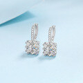 wholesale PT950 gold plated 925 sterling silver square sugar moissanite ear clips with high-quality design, available for wholesale-0-6
