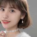 wholesale S925 silver Korean-style Baroque pearl elegant ear clasp, minimalist and unique irregular women's earrings G8320-0-3