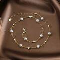 wholesale S925 Sterling Silver, 14K Gold Baroque Pearl Necklace Manufacturer Direct-0-1