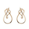 wholesale Metal: S925 Silver Gold Plated Dunli Jewelry Japanese Minimalist Line Earrings Fashion OL Earrings for Women New Wholesale-0-5