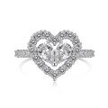 wholesale S925 Sterling Silver Cross-Border Europe and America Earrings Ring Necklace Women's Exquisite Heart Full Zircon Inlaid Fashion High-End Set-0-15