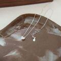 wholesale S925 Sterling Silver New Love Heart Necklace Women Korean Style Delicate Minimalist Fresh Collarbone Chain Trendy-0-4