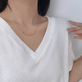 wholesale S925 sterling silver "A Few Taels of Silver" women's necklace, versatile and minimalist, small yet luxurious with an elegant vibe, perfect as a gift for her, collarbone chain-0-3