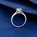 wholesale S925 Sterling Silver 1 Carat Six-Prong Solitaire Ring, Wedding Proposal Minimalist Live Streaming Trendy Moissanite Ring, Ready-to-Ship Wholesale-0-2
