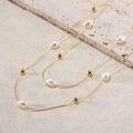 wholesale S925 Sterling Silver, 14K Gold Plated OT Clasp Natural Baroque Pearl Necklace Factory Direct-0-1