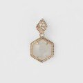 wholesale Metal: S925 Silver Plated 14K Gold Style: French Vintage Hollow Design Pendant: Hetian Jade-0-1