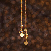 wholesale S925 Sterling Silver Red Elk All-Over Love Pendant Personalized Luxury Bead Clasp Choker Chain Women's-BX0090-Gold 925 Silver