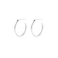wholesale 925 Sterling Silver Cold Minimalist Style Vintage Summer Earrings,ins Circle Twistear Cuff For Women-0-7