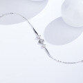 wholesale S925 Sterling Silver Four-Leaf Clover Bracelet for Women, Small Exclusive Design with Zirconia Floral Accents, Cross-Border New Accessory-0-2