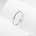 wholesale 999 Sterling Silver All-over Sandblasted Women's Ring, Closed Band Minimalist Cross-border New Accessory-0-3