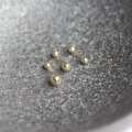 wholesale 9K solid gold classic small ball ear studs for sleeping-0-3