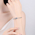 wholesale Platinum-plated S925 Sterling Silver Moissanite Bracelet for Women, New Design, Unique and Trendy Gift for Wholesale-0-3
