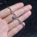 S925 Silver Minimalist Japanese Korean Style Grain Single Moissanite Bracelet Wholesale-0-1