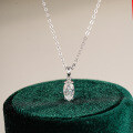Sterling Silver 1ct Moissanite Marquise Pendant Necklace for Women-0-0