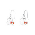 wholesale S925 Sterling Silver Halloween Cartoon Ghost Earrings, Cute and Unique Niche-0-4