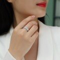wholesale S925 Silver Parallel Universe Ring Moissanite Luxury-Set Ring Cross-Border Amazon TikTok Hot-Selling New Wholesale-0-3