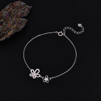 Sterling Silver Pearl Bead Cubic Zirconia Bracelet, 2025 New Women's Gift-925 Silver YSM-3064