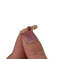 wholesale S925 Sterling Silver Red Elk Full-body Ring for Women, New Xiaohongshu Style, Versatile for Daily Wear, Small Brand, Original, Light Luxury, Vintage-0-4