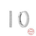 wholesale S925 silver curved wave two-tone diamond-accented ear cuff, a classic hot-seller and trendy INS earring-0-12