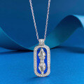 wholesale 925 Silver New Jewelry Live Broadcast: Ancient Technique Diamond-Studded Cross Vajra Dorje Pendant Necklace-0-0