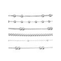 wholesale S925 Sterling Silver Women's Necklace Chain Without Pendant Men's Bead Chain Collarbone Chain High-End Sense Sweater Chain Plain Chain-0-4
