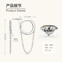 S925 Sterling Silver Minimalist Dual-Wear Ear Studs, Ins Style-Model M [Clearance Sale - Free Shipping] Silver  925 Silver