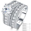 925 Silver Stackable Moissanite Ring, Customizable Non-Fade Women's Jewelry-0-0