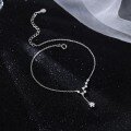 wholesale S925 Sterling Silver Maker's Beidou Seven Stars Diamond-Studded Anklet, Korean and Japanese Style Minimalist Elegant Shining Star Women's Foot Jewelry-0-0