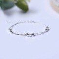 wholesale S925 Silver Women's Heart Bracelet, Minimalist Niche Design, Aloof Style, High Aesthetic, Bohemian Trendy Piece-0-2