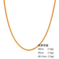 wholesale S925 Sterling Silver, Gold, Plated with White Gold, Rose Gold Simple and Versatile Choker Necklace for Women with Charming Chopin Design - Wholesale.-25 Chopin Necklace (Rose Gold) > Chain Length 40cm.