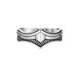 wholesale Antique Silver 925 Cross-Border Vintage Ring, European and American Retro Style, Versatile and Chic, Distressed Silver Ring-0-4