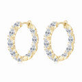 S925 Sterling Silver D Color Moissanite Starry Shining Earrings-0-5