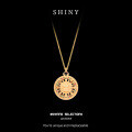 S925 Silver Eight Treasures Compass Pendant Round Necklace-0-4