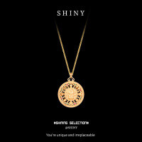 S925 Silver Eight Treasures Compass Pendant Round Necklace-S925 Sterling Silver Gold  925 Silver