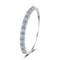 S925 Sterling Silver Cross-Border Moissanite Bracelet, Hollow High-Quality Bangle Wholesale-0-3