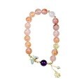wholesale 925 Sterling Silver Peach Blossom Butterfly Bracelet for Women with Natural Amethyst Beads, Wholesale-0-4