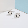 wholesale S925 Sterling Silver Minimalist and Fresh Dog Paw Earrings, Fashionable and Creative Puppy Paw Print Ear Accessories for Women-0-3