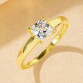 Metal Heart-Cut Zirconia Women's Split Shank Solitaire Ring, Light Luxury Cross-Border Hot-Style Wholesale-0-13