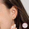 wholesale S925 Sterling Silver Creative Crossed 8-Shape Diamond Inlaid Hoop Earrings, Trendy INS Style-0-1